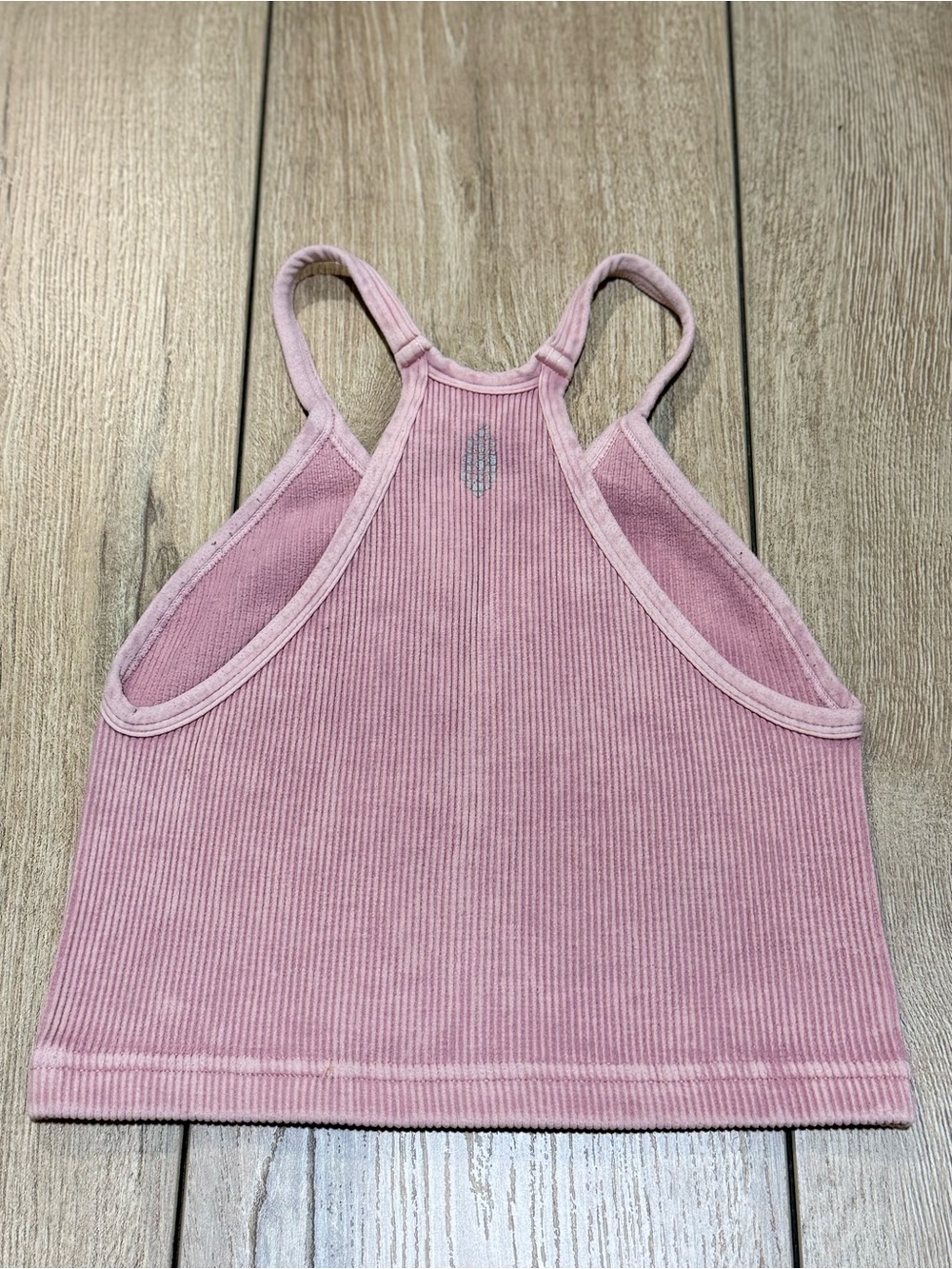Free People Movement Happiness Runs Ribbed Crop Tank Top Pink XS/S - Picture 3 of 9